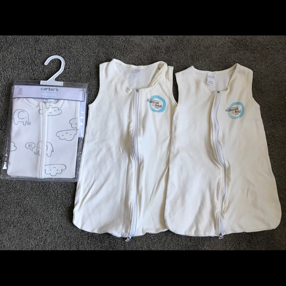 3 sleep sack baby boy/gender neutral bundle- 0-6m